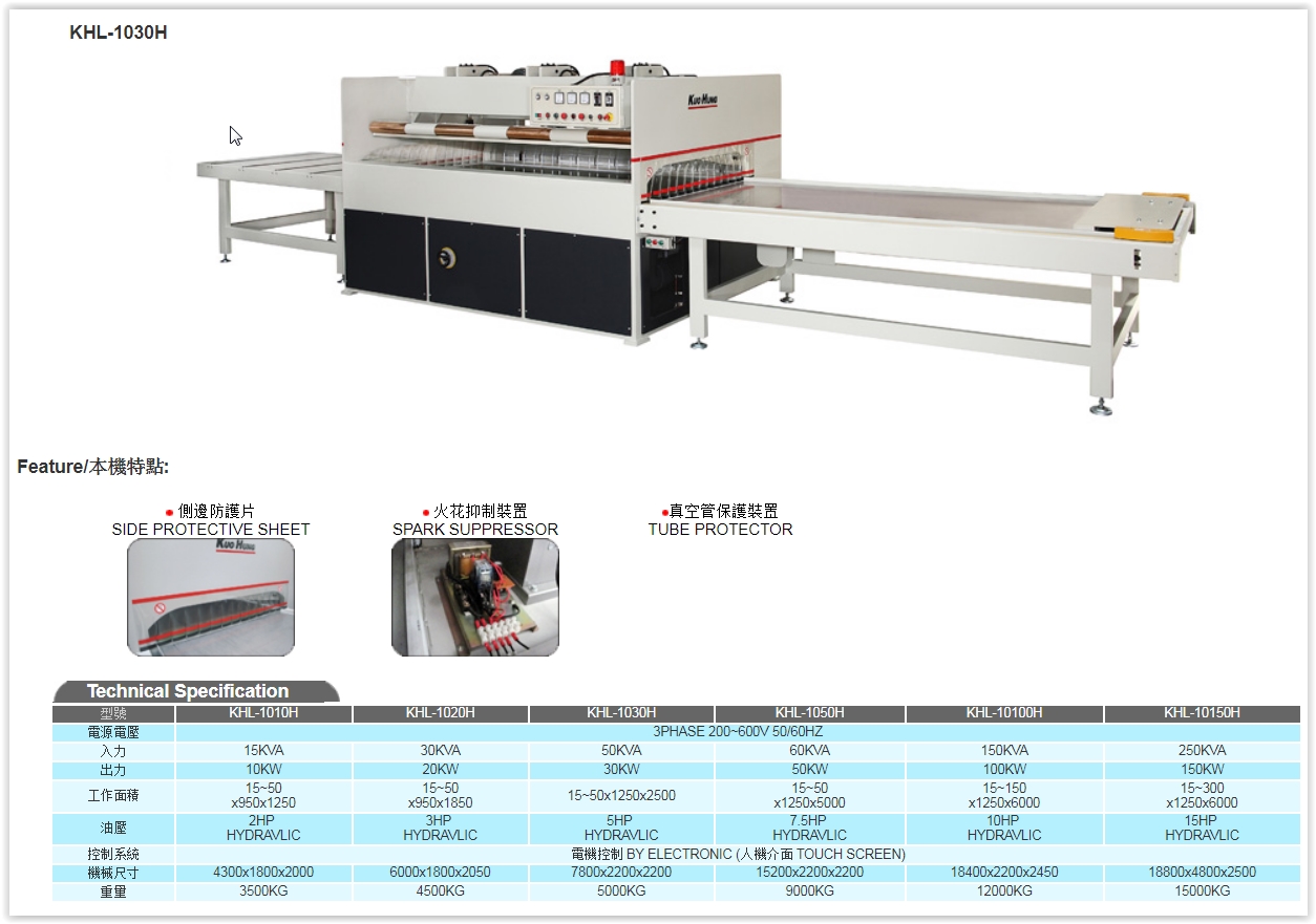 High Frequency machine